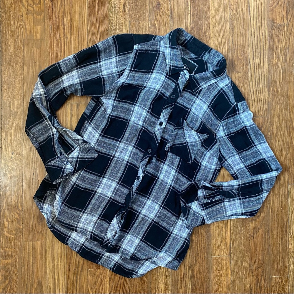Rails Rayon Button Down Shirt - Picture 1 of 4